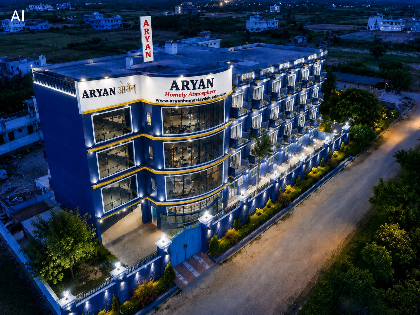 Aryan Hostel exterior